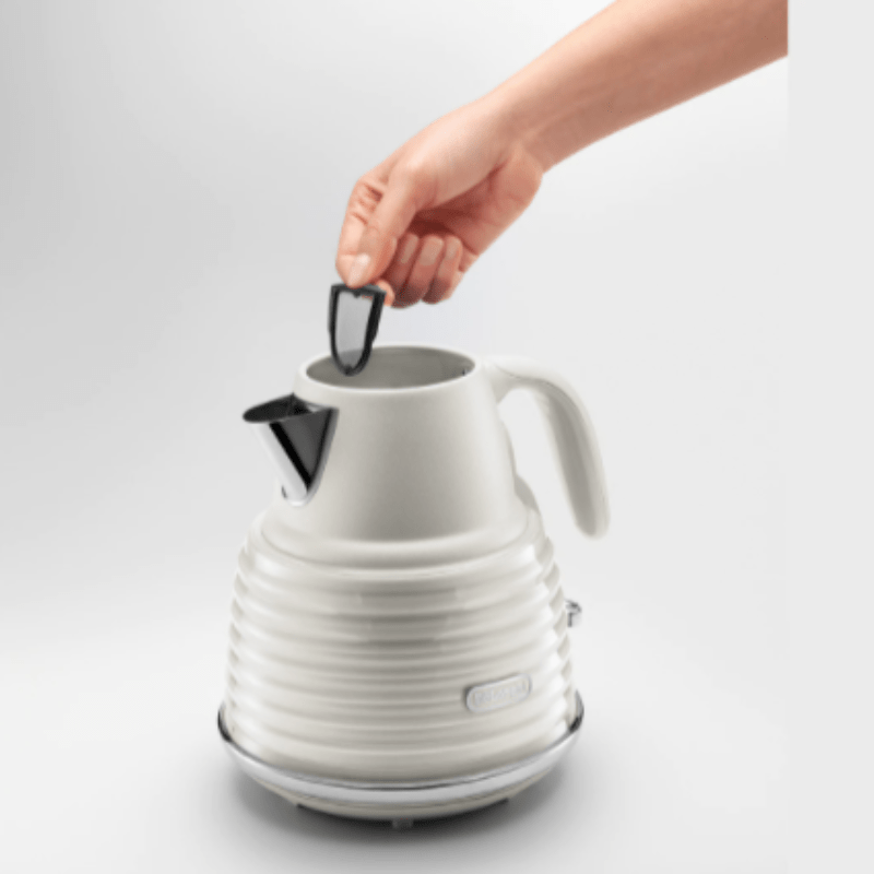 Delonghi KETTLE Delonghi Scultura Selections Kettles 1.5 Litre Limestone White KBZS3001.W (7026960367705)