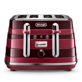 Delonghi TOASTER Delonghi Avvolta Class Toaster CTAC4003.R Red 4 Slices (4762705461337)