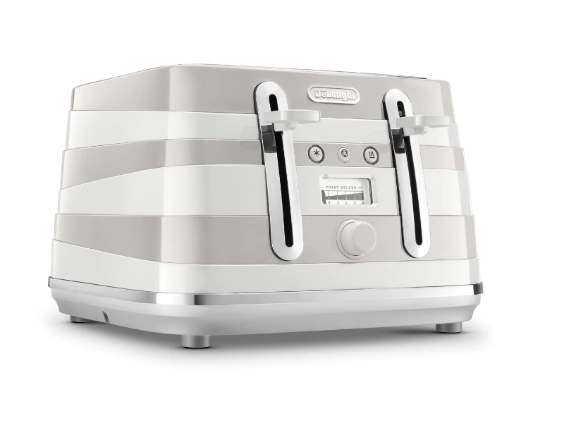 Delonghi TOASTER Delonghi Avvolta Class Toaster CTAC4003.W White 4 Slices (2061777109081)