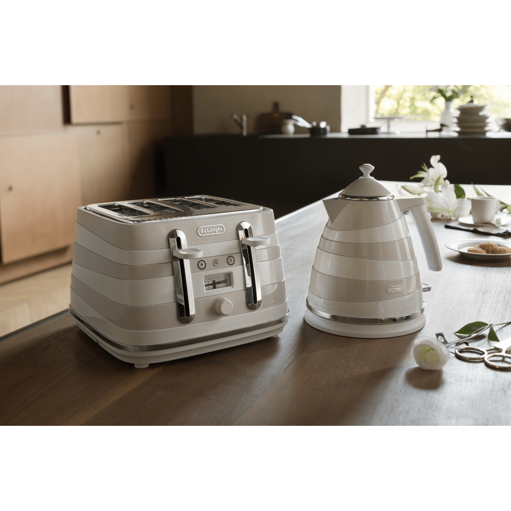 Delonghi TOASTER Delonghi Avvolta Class Toaster CTAC4003.W White 4 Slices (2061777109081)