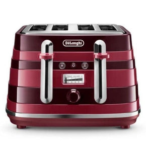 Delonghi TOASTER Delonghi Avvolta Toaster 4 Slice Red CTAC4003.R (6657000046681)