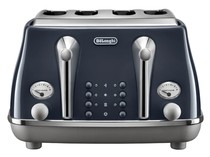 Delonghi TOASTER Delonghi Icona Capitals Toaster Blue 4 Slice CTOC4003.BL (4762395869273)