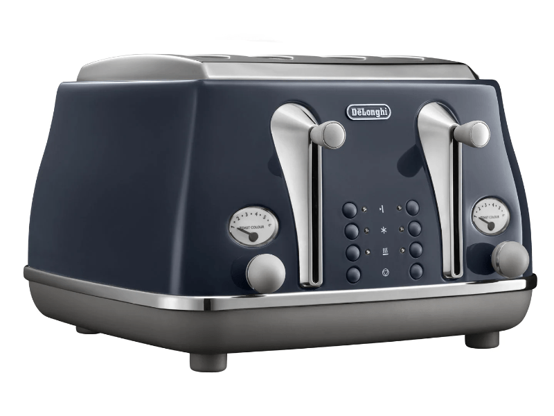 Delonghi TOASTER Delonghi Icona Capitals Toaster Blue 4 Slice CTOC4003.BL (4762395869273)