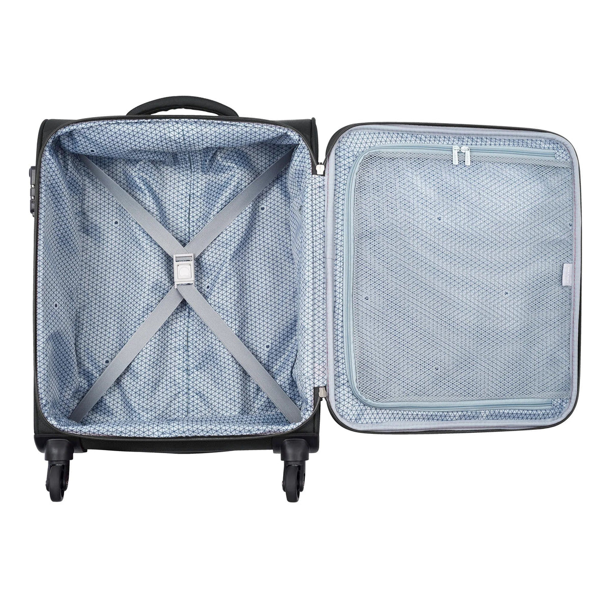 Delsey Luggage Delsey Cuzco Trolley Suitcase 55Cm Black (7222238969945)