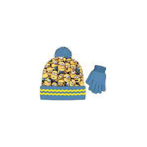 Disney Minions Boy 2 Piece Beanie & Glove Set (2061624115289)