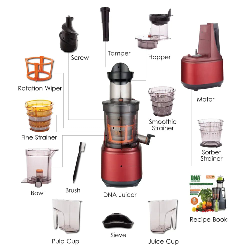 DNA blender DNA Raw Press Juicer Red DNAJU002 (4785512317017)