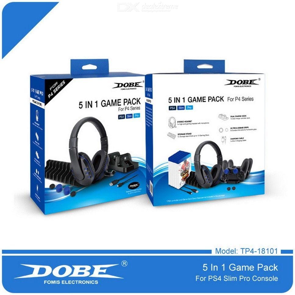 DOBE Gaming DOBE 5 in 1 Headphones - Charging Dock -Game Stand - PS4 (4794238664793)