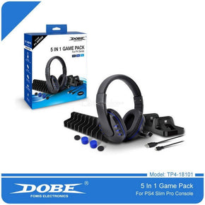 DOBE Gaming DOBE 5 in 1 Headphones - Charging Dock -Game Stand - PS4 (4794238664793)