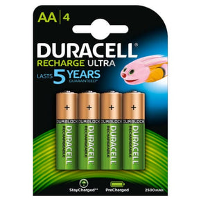 Duracell Batteries duracell recharge ulltra AA (4 pack) (2092767084633)