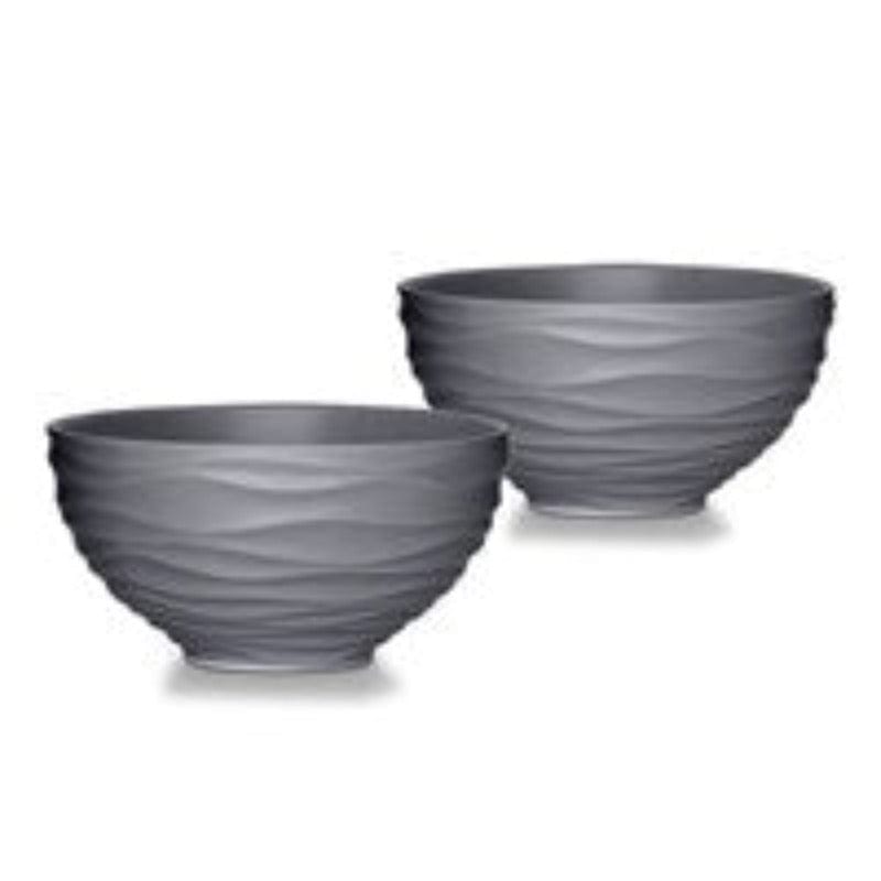 EETRITE BOWL Eetrite Ripple Tapas Bowl Grey Set of 2 ER0300 (6972209070169)