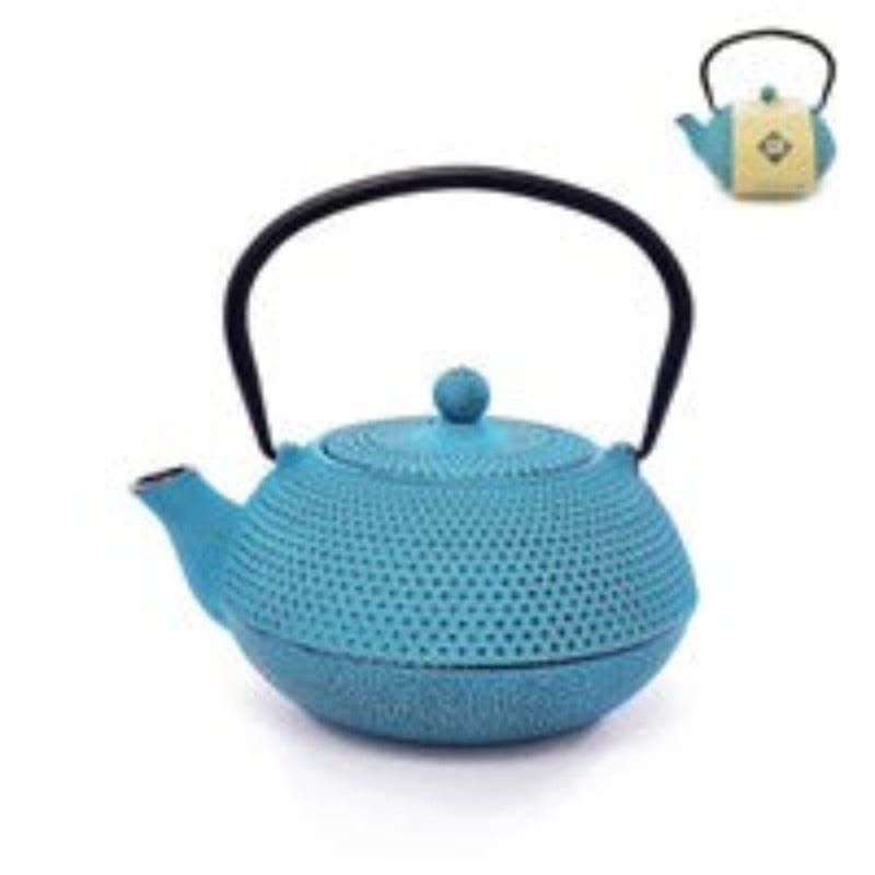 EETRITE CUTLERY Eetrite Cast Iron Tetsubin Teapot, 600ml Turquoise RH143TQ (6986968596569)