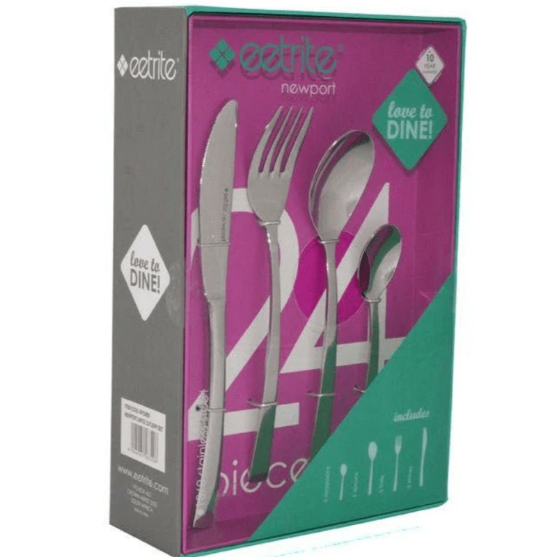 EETRITE CUTLERY Eetrite Newport 24 Piece Cutlery Set (7107430973529)