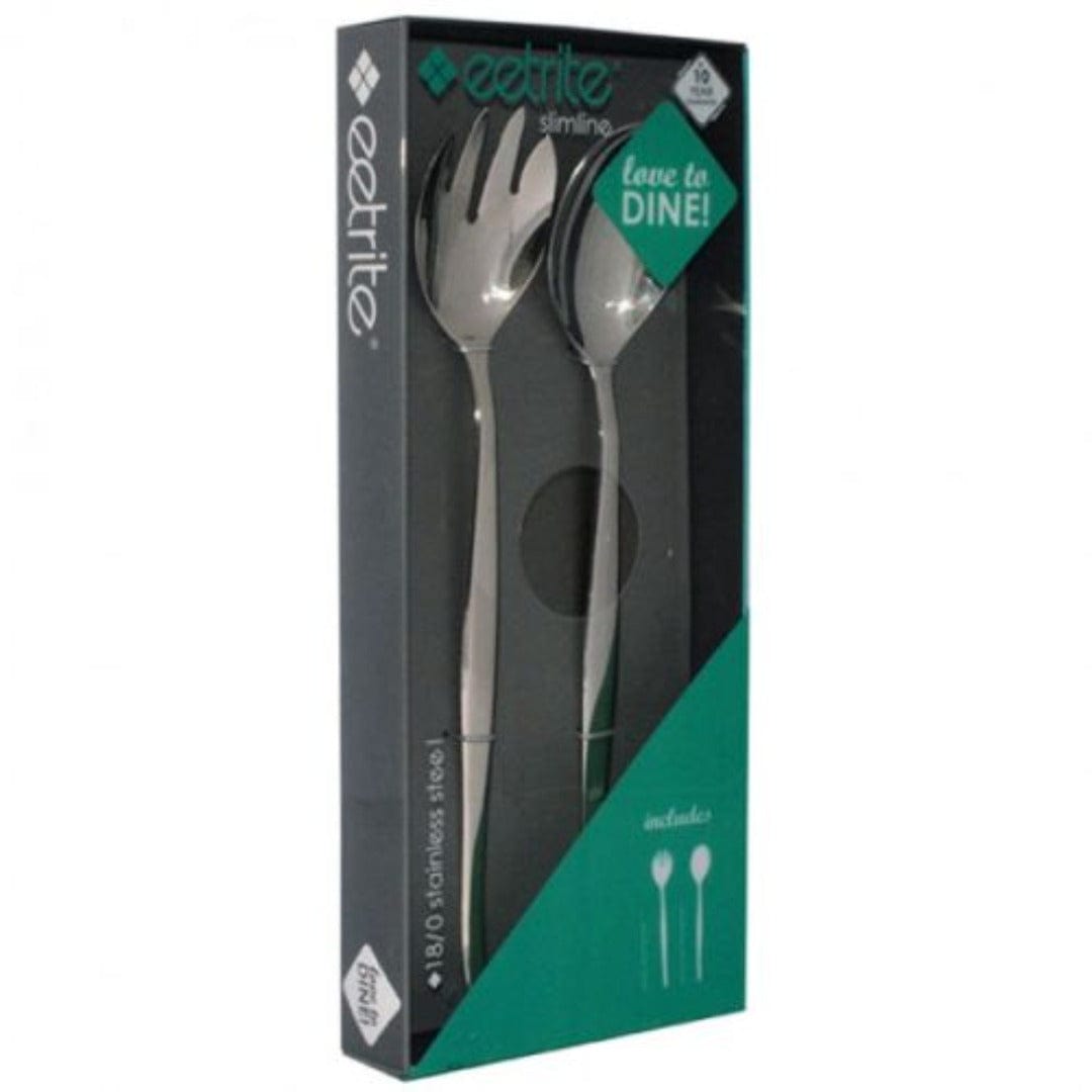 EETRITE CUTLERY Eetrite Slimline 2 Piece Salad Server Set SL/SALL2 (7156237205593)