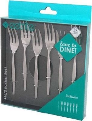Eetrite Slimline Cake Fork Set - 6 Piece - MHC World (2061550551129)