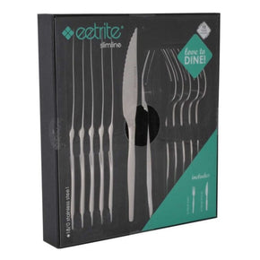 EETRITE CUTLERY Eetrite slimline Steak Knife And Fork Set 12 Piece (4654787592281)