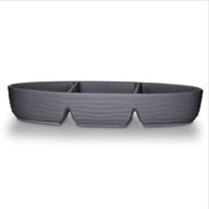 EETRITE Division Eetrite Ripple Snack Platter 3 Division Grey ER0304 (6972190490713)
