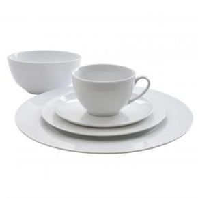 EETRITE Kitchen Eetrite Just White Porcelain Dinner Set 20 Piece ER1272 (6985483354201)