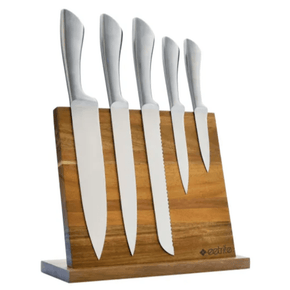 EETRITE Knife Block Eetrite Acacia Wood Knife Block Set 6 Piece ER1481 (7017069117529)
