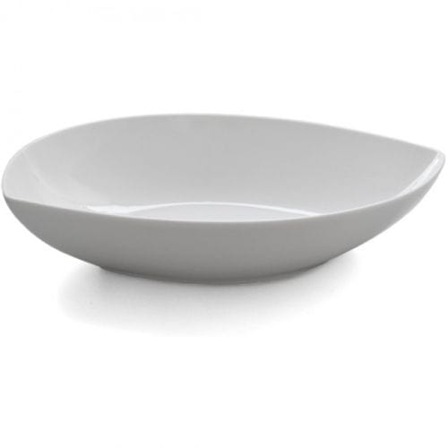 EETRITE Leaf Bowl Eetrite Just White Shallow Leaf Bowl, 28.5cm ER0262 (7155723665497)