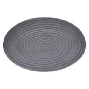 EETRITE Platter Eetrite Ripple Oval Platter Grey 40cm ER0301 (6972202188889)