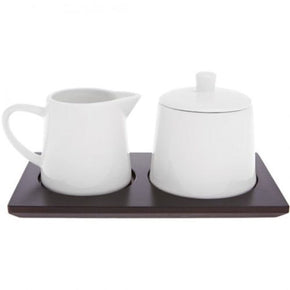 EETRITE SUGER BOWL Eetrite Just White Sugar & Creamer Set On Tray ER0139 (7107436445785)