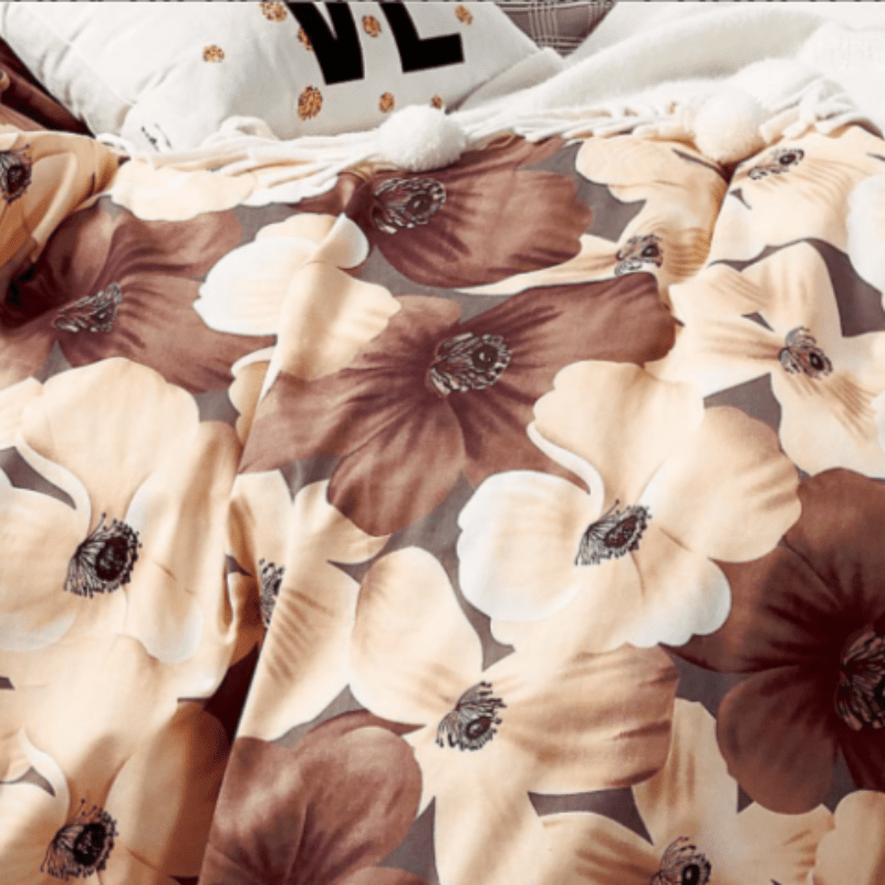 Egyptian Cotton Duvet Cover 200 Thread Count Cotton Printed Zahra Duvet Covers Set (6925045006425)