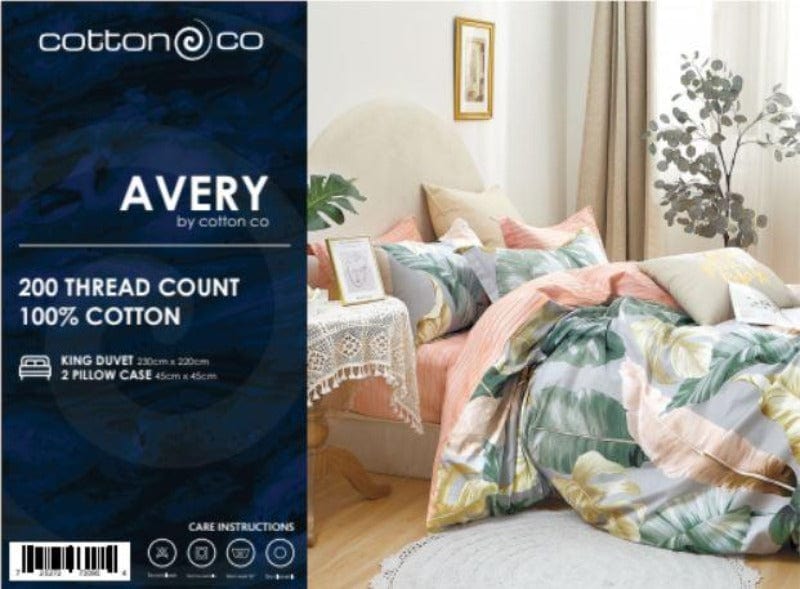 Egyptian Cotton Duvet Cover 200 Thread Count Percale Cotton Printed Duvet Covers Set Avery (6548226441305)