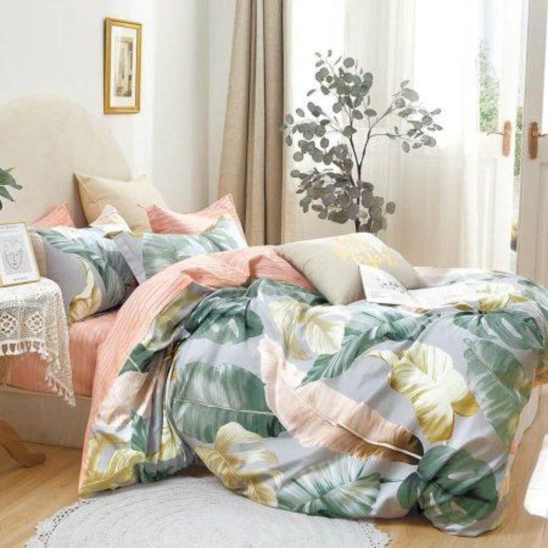 Egyptian Cotton Duvet Cover 200 Thread Count Percale Cotton Printed Duvet Covers Set Avery (6548226441305)