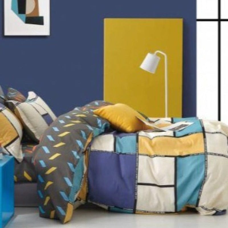 Egyptian Cotton Duvet Cover 200 Thread Count Percale Cotton Printed Duvet Covers Set Madison (6548228341849)