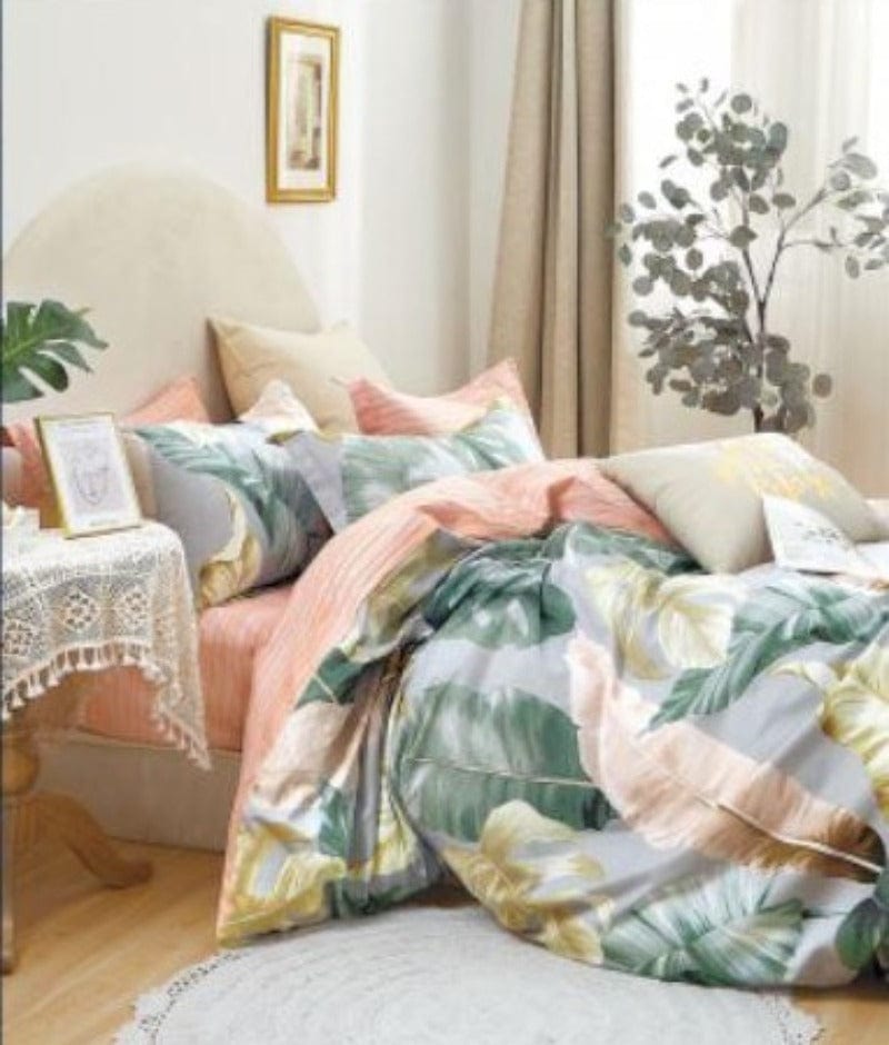 Egyptian Cotton Duvet Cover 3/4 Duvet Cover Set 200 Thread Count Percale Cotton Printed Duvet Covers Set Avery (6548226441305)
