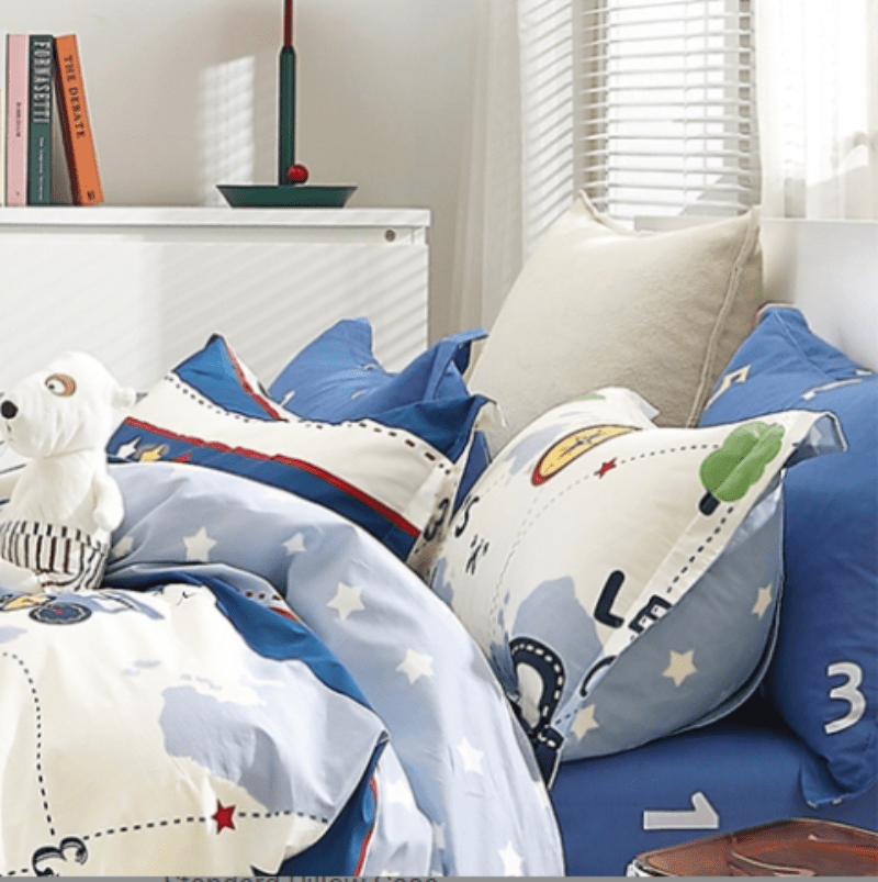 Egyptian Cotton Duvet Cover 3/4 Duvet Cover Set Kids Club Lets Go Duvet Covers Set (6925174472793)