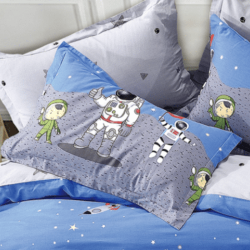 Egyptian Cotton Duvet Cover 3/4 Duvet Cover Set Kids Club Moon Langing Duvet Covers Set (6925185220697)