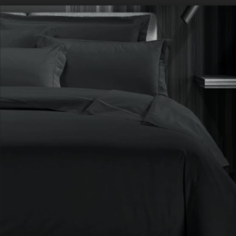 Egyptian Cotton Duvet Cover 3/4 Egyptian Cotton 400 Thread Count Black Duvet Cover Set (7062912237657)