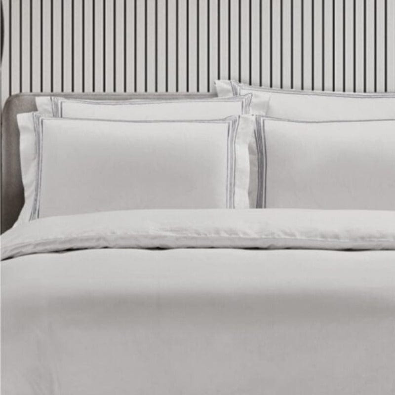 Egyptian Cotton Duvet Cover Egyptian Cotton 400 Thread Count Giorgio Silver & Grey Duvet Cover Set (6984195506265)