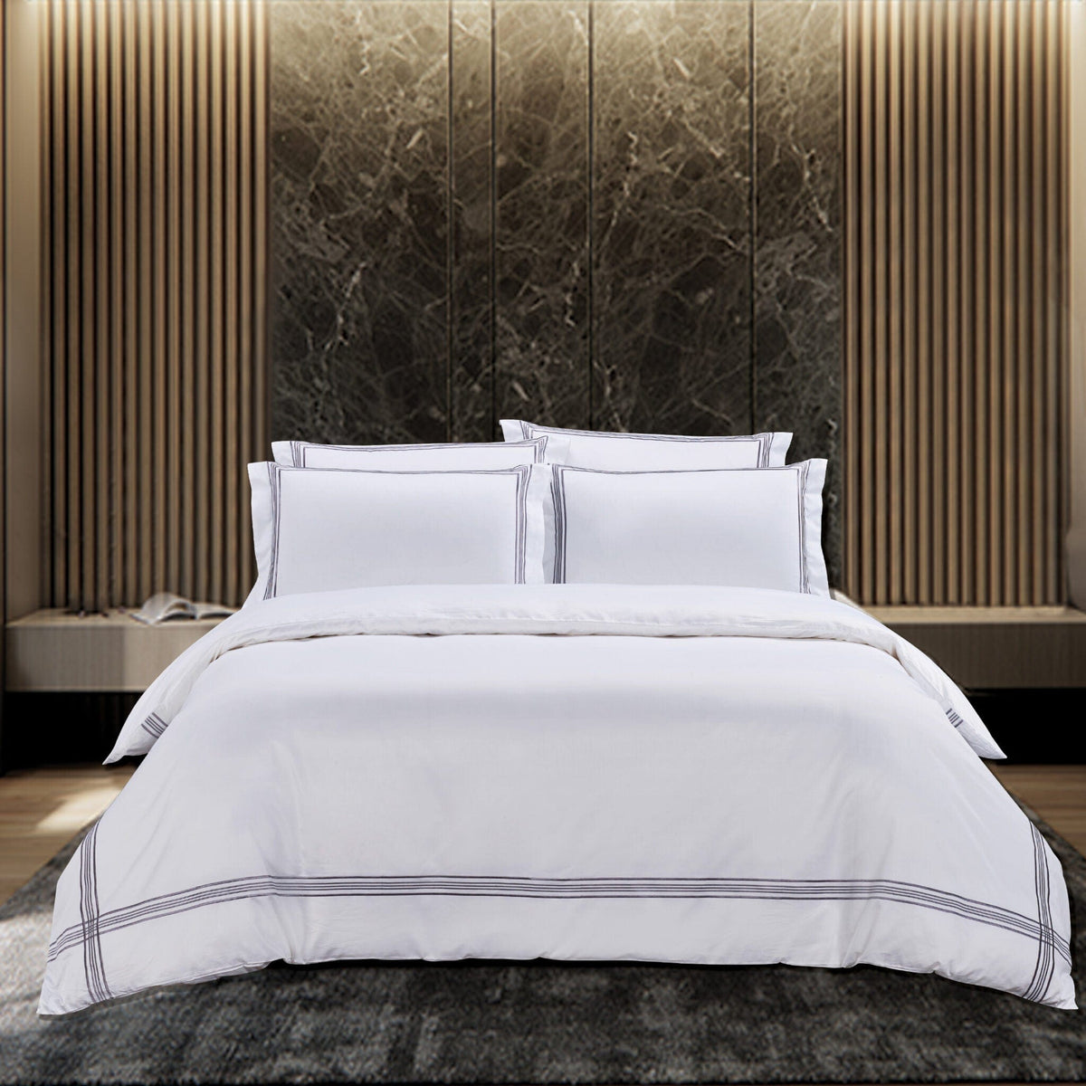 Egyptian Cotton Duvet Cover Egyptian Cotton 400 Thread Count Giorgio White Duvet Cover Set (6708543815769)