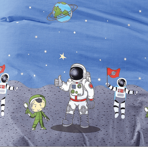 Egyptian Cotton Duvet Cover Kids Club Moon Langing Duvet Covers Set (6925185220697)