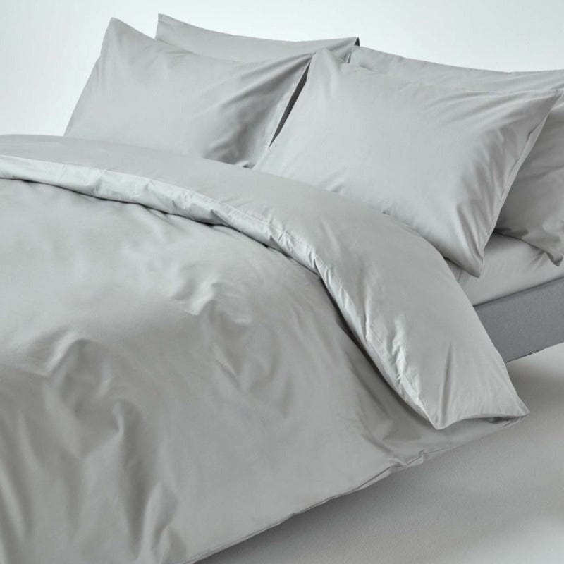 Egyptian Cotton Duvet Cover Queen Duvet Cover White 100% Cotton 600 Thread Count / Silver Egyptian Cotton 400 Thread Count Duvet Cover Set Silver (6708578877529)