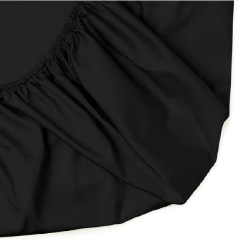 Egyptian Cotton FITTED SHEET Black / Single Egyptian Cotton 400 Thread Count 100% Cotton Fitted Sheet Black (7062920069209)