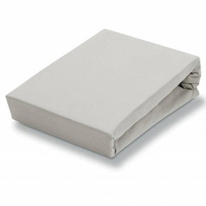 Egyptian Cotton FITTED SHEET Egyptian Cotton 400 Thread Count 100% Cotton Fitted Sheet Silver (6708625801305)