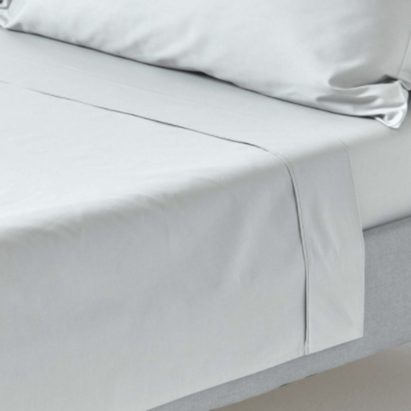 Egyptian Cotton 400 Thread Count Silver Flat Sheet (6708605616217)