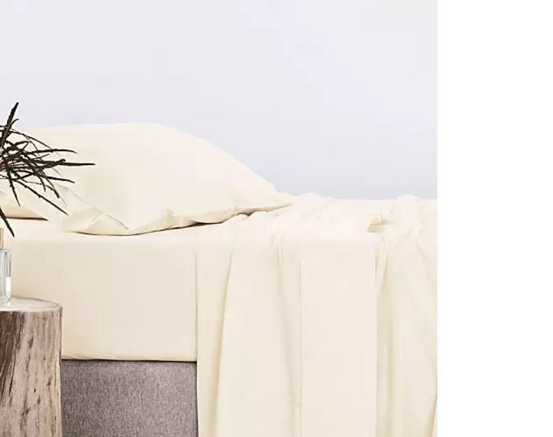 Egyptian Cotton FLAT SHEET Egyptian Cotton 600 Thread Count Cream Flat Sheet (6555660353625)