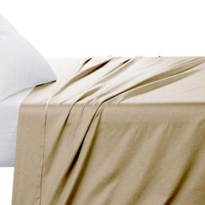 Egyptian Cotton FLAT SHEET Queen Stone Flat Sheet  600 Thread Count Oxford Satin Stitched Egyptian Cotton 600 Thread Count  Stone Flat Sheet (6555676639321)