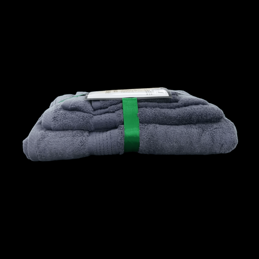 Egyptian Cotton TOWEL Fine Egyptian Cotton Towels Set 5 Piece Grey (7226153599065)