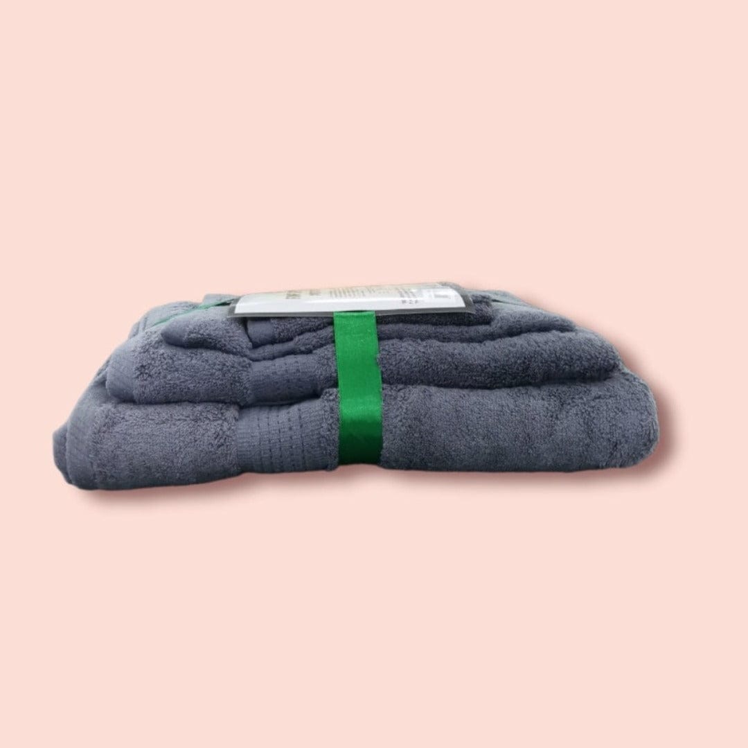 Egyptian Cotton TOWEL Fine Egyptian Cotton Towels Set 5 Piece Grey (7226153599065)