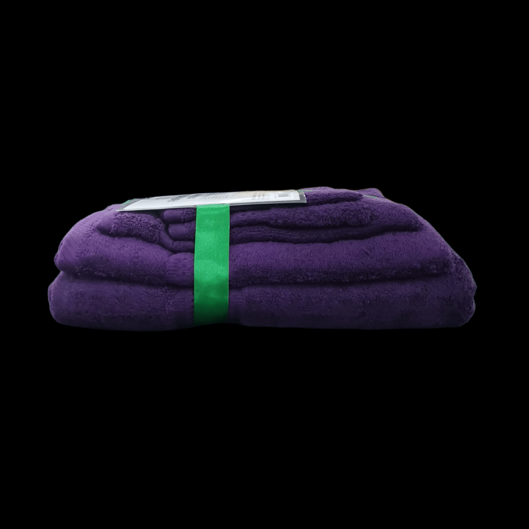 Egyptian Cotton TOWEL Fine Egyptian Cotton Towels Set 5 Piece Purple (7226155958361)