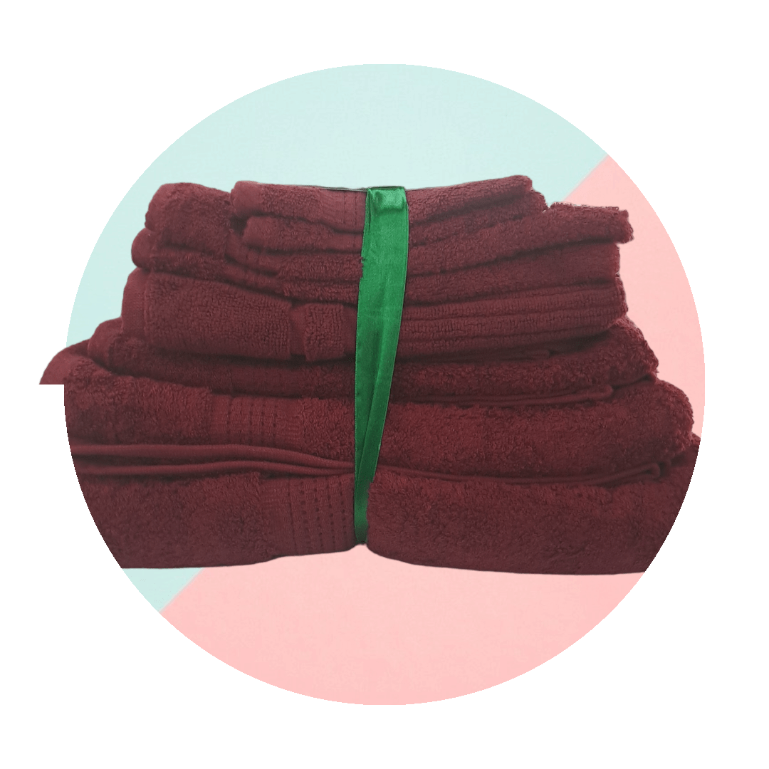 Egyptian Cotton TOWEL Fine Egyptian Cotton Towels Set 8 Piece Wine (7245567918169)