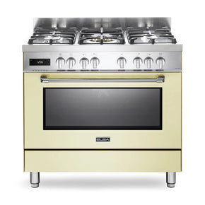 Elba ELBA EXCELLENCE 90CM 5 BURNER GAS COOKER WITH ELECTRIC OVEN CREAM- 01/9S4EX937NC (7070403067993)