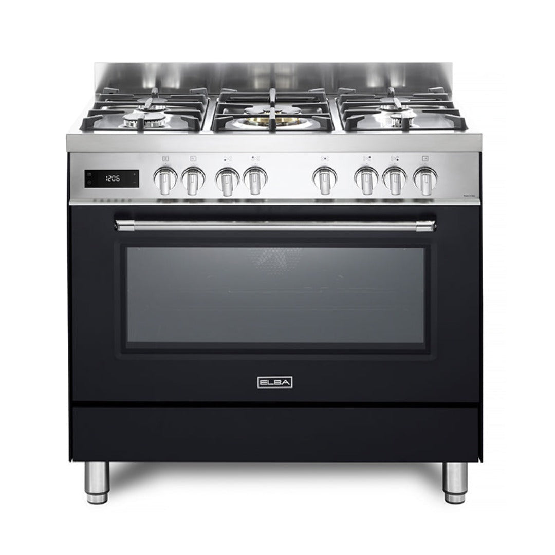 Elba Gas Stove ELBA 5 PLATE GAS + ELECTRIC STOVE 90CM  9S4EX937NB (7202484256857)