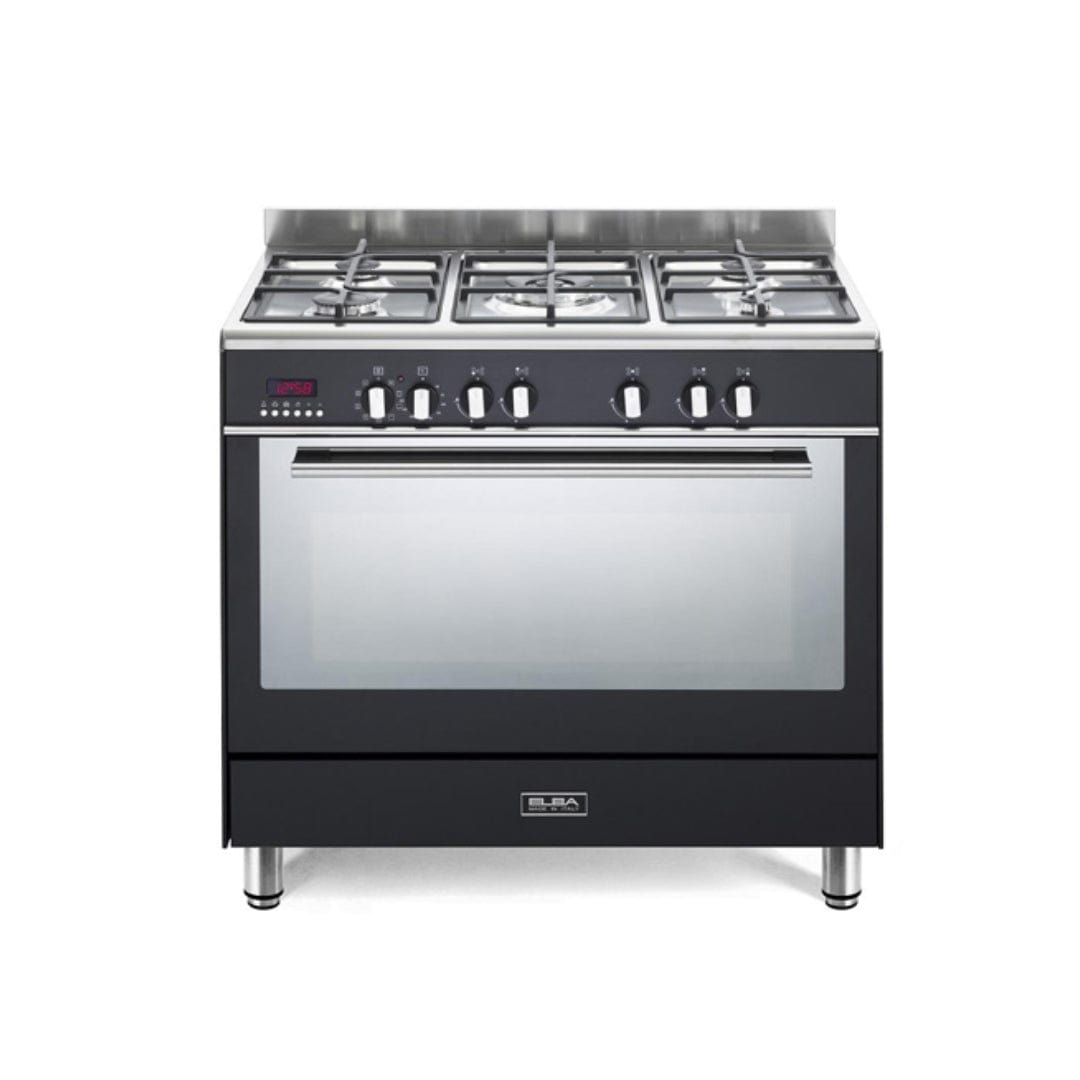 Elba Promotions Elba 90cm Fusion Black Gas Stove Electric Oven 01/9FX827B (2061751418969)