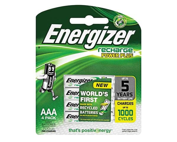 Energizer Batteries Energizer recharge power plus AAA (4 pack) (2099521650777)